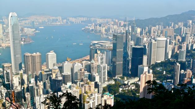 Skyline von Hong Kong Central 