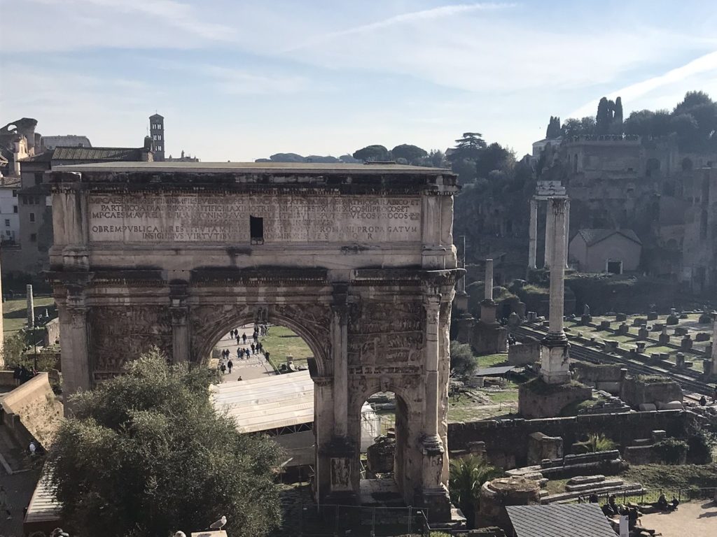 Septimus Severus Bogen im Forum Romanum in Rom