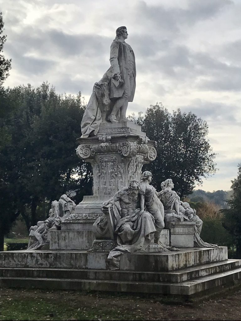 Goethe-Denkmal im Garten der Villa Borghese