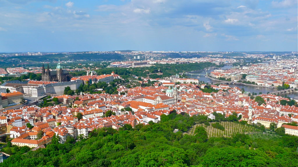 Panorama von Prag an der Moldau